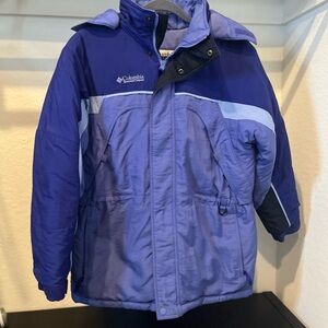 Columbia Girls Fire Ridge Jacket Coat Blue Purple Size 14/16